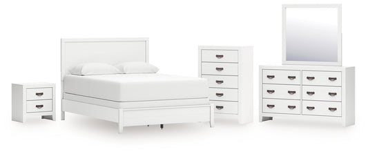 Binterglen Queen Panel Bed, Dresser, Mirror, Chest and Nightstand