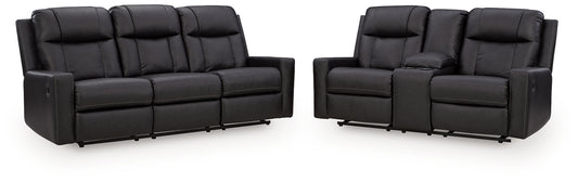 Mackmenville Reclining Sofa and Reclining Loveseat with Console