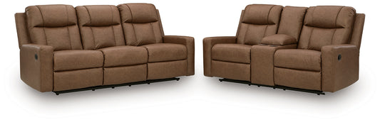 Mackmenville Reclining Sofa and Reclining Loveseat with Console