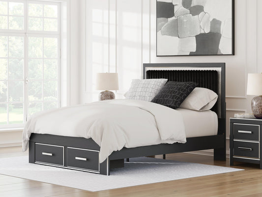 Zuraleus Queen Upholstered Panel Storage Bed