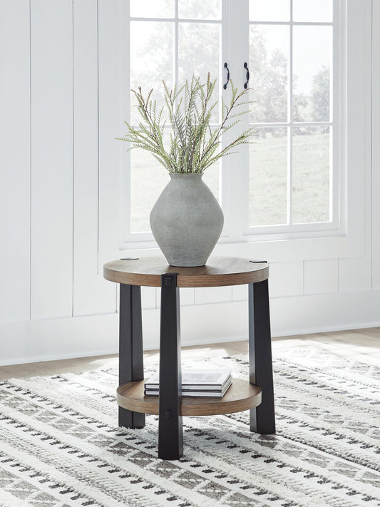 Ridgester Round End Table