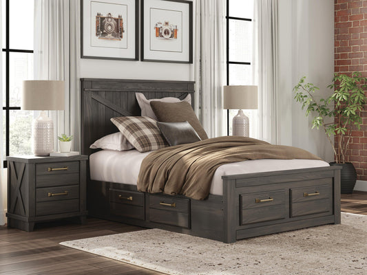 Vonitta Bay Full Panel Storage Bed