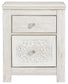 Paxberry Two Drawer Night Stand