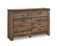 Trinell Queen Poster Bed with Dresser and Chest