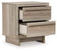 Hasbrick Queen Panel Bed with Mirrored Dresser, Chest and Nightstand