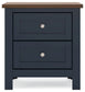 Landocken Queen Panel Bed with Mirrored Dresser and 2 Nightstands