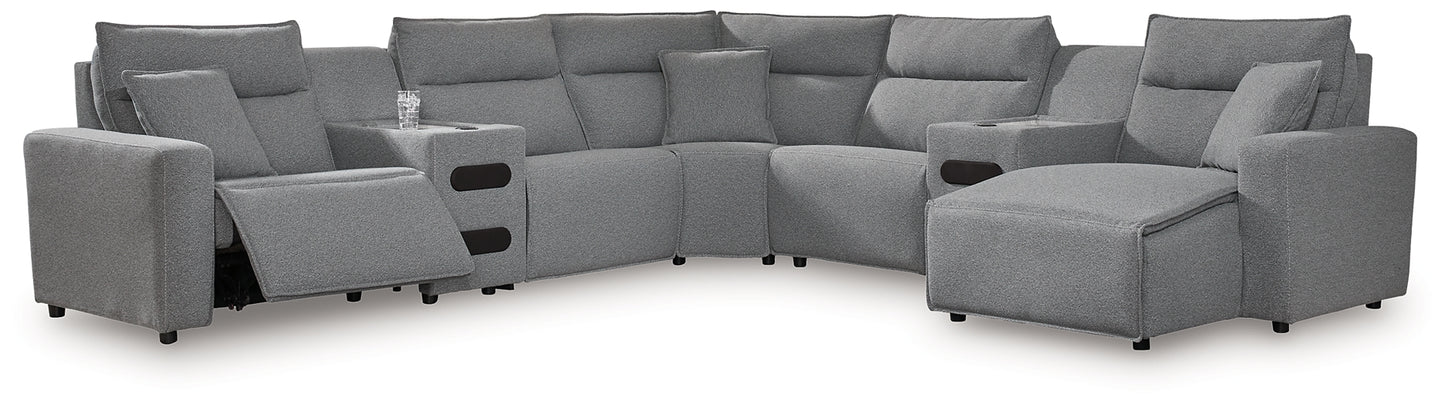 Modmax II 7-Piece Power Reclining Sectional with Chaise