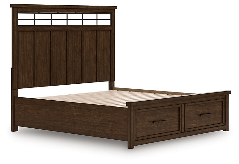 Taffenbrook King Panel Storage Bed