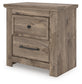 Rusticott Two Drawer Night Stand