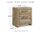 Hyanna King Panel Storage Bed with 2 Under Bed Storage Drawers, Dresser, Mirror and Nightstand