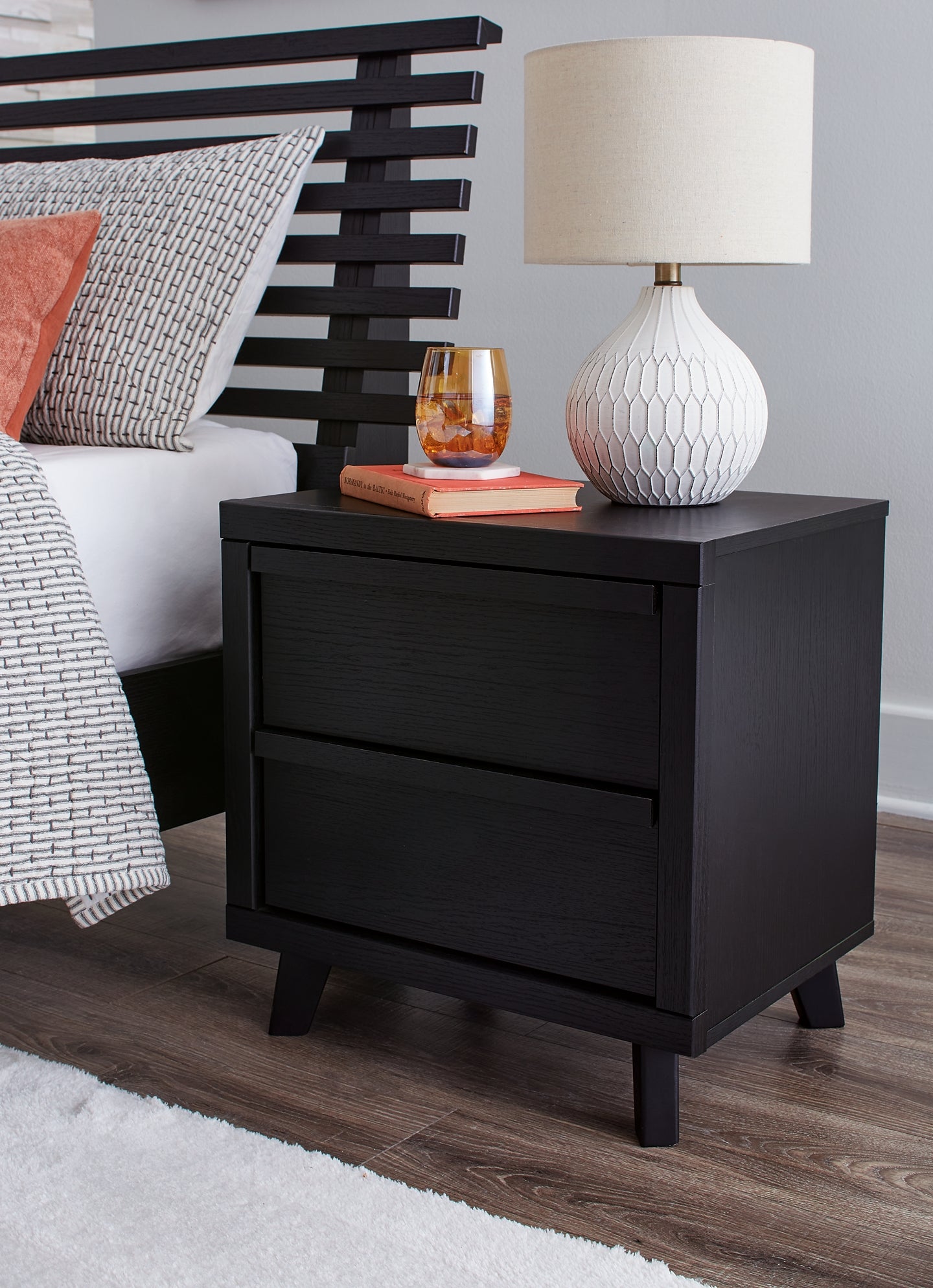 Danziar King Panel Headboard, Dresser, Mirror and Nightstand