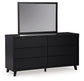 Danziar King Panel Bed, Dresser, Mirror, Chest and Nightstand