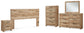 Hyanna King Panel Headboard, Dresser, Mirror, Chest and Nightstand