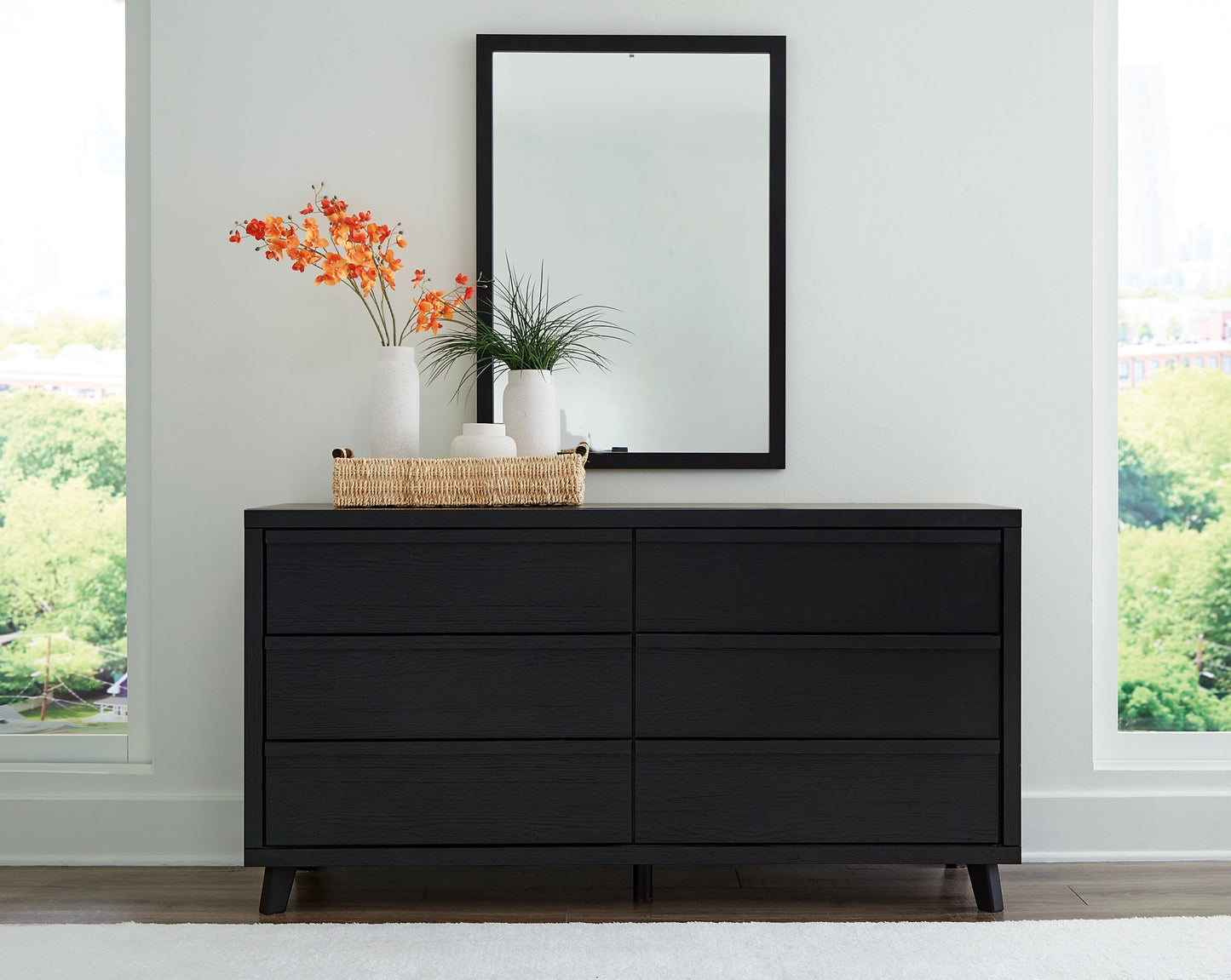 Danziar Queen Panel Bed, Dresser, Mirror, Chest and Nightstand