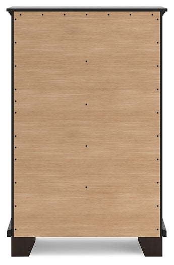 Covetown Queen Panel Bed, Dresser, Mirror, Chest and Nightstand