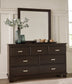 Covetown Queen Panel Bed, Dresser, Mirror, Chest and Nightstand