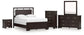 Covetown Queen Panel Bed, Dresser, Mirror, Chest and Nightstand