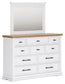 Ashbryn Queen Panel Storage Bed, Dresser, Mirror, Chest and Nightstand