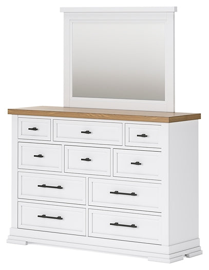 Ashbryn Queen Panel Storage Bed, Dresser, Mirror, Chest and Nightstand