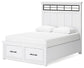 Ashbryn Queen Panel Storage Bed, Dresser, Mirror, Chest and Nightstand