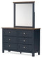 Landocken Full Panel Headboard, Dresser, Mirror, Chest and Nightstand