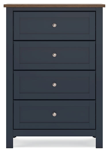 Landocken Full Panel Headboard, Dresser, Mirror, Chest and Nightstand
