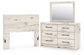 Lawroy Full Panel Headboard with Mirrored Dresser
