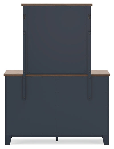 Landocken Twin Panel Bed, Dresser and Mirror