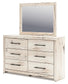 Lawroy King Panel Bed with Storage, Dresser, Mirror, Chest and Nightstand