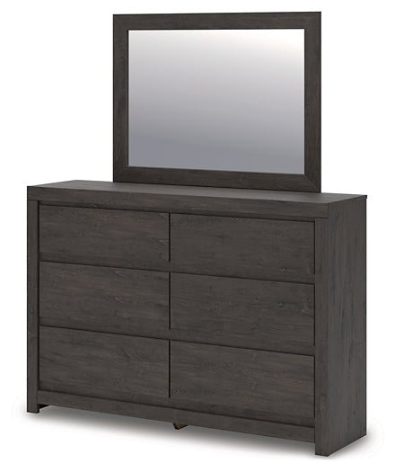 Fraluna Queen Panel Bed, Dresser, Mirror, Chest and Nightstand