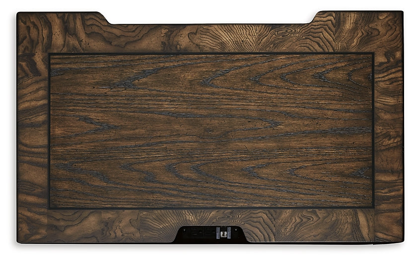 Maylee King Canopy Bed, Dresser, Mirror, Chest and Nightstand