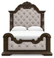 Maylee Queen Upholstered Bed, Dresser, Mirror, Chest and Nightstand