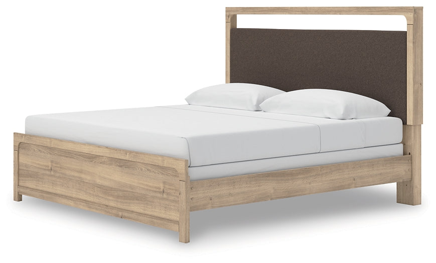 Kinlanni King Upholstered Panel Bed