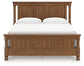 Rowlenstown King Poster Bed with Mirrored Dresser and Nightstand