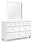 Fortman Full Panel Storage Bed, Dresser and Mirror