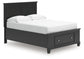 Lanolee Full Panel Storage Bed, Dresser, Mirror and Nightstand