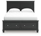 Lanolee Queen Panel Storage Bed, Dresser, Mirror and Nightstand
