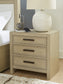 Calmoro Queen Bookcase Bed with Mirrored Dresser and Nightstand