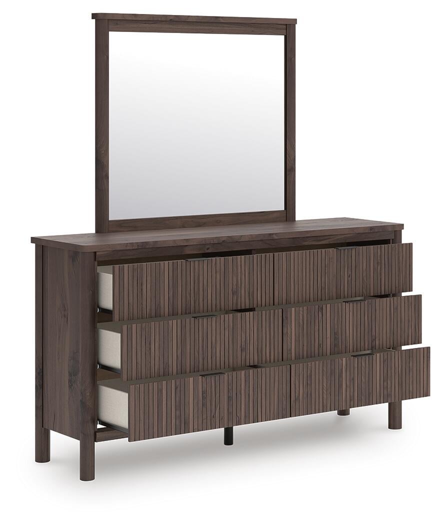 Cadmori King Panel Bed, Dresser, Mirror, Chest and Nightstand