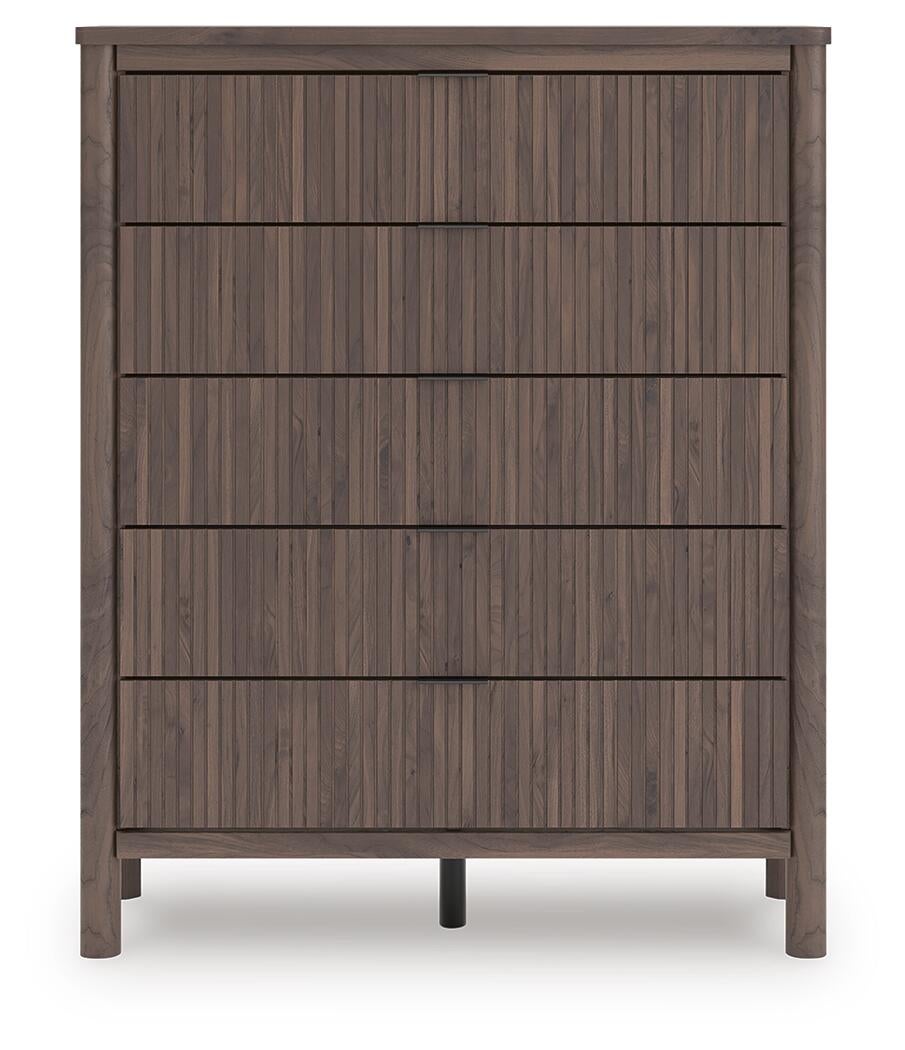 Cadmori King Panel Bed, Dresser, Mirror, Chest and Nightstand
