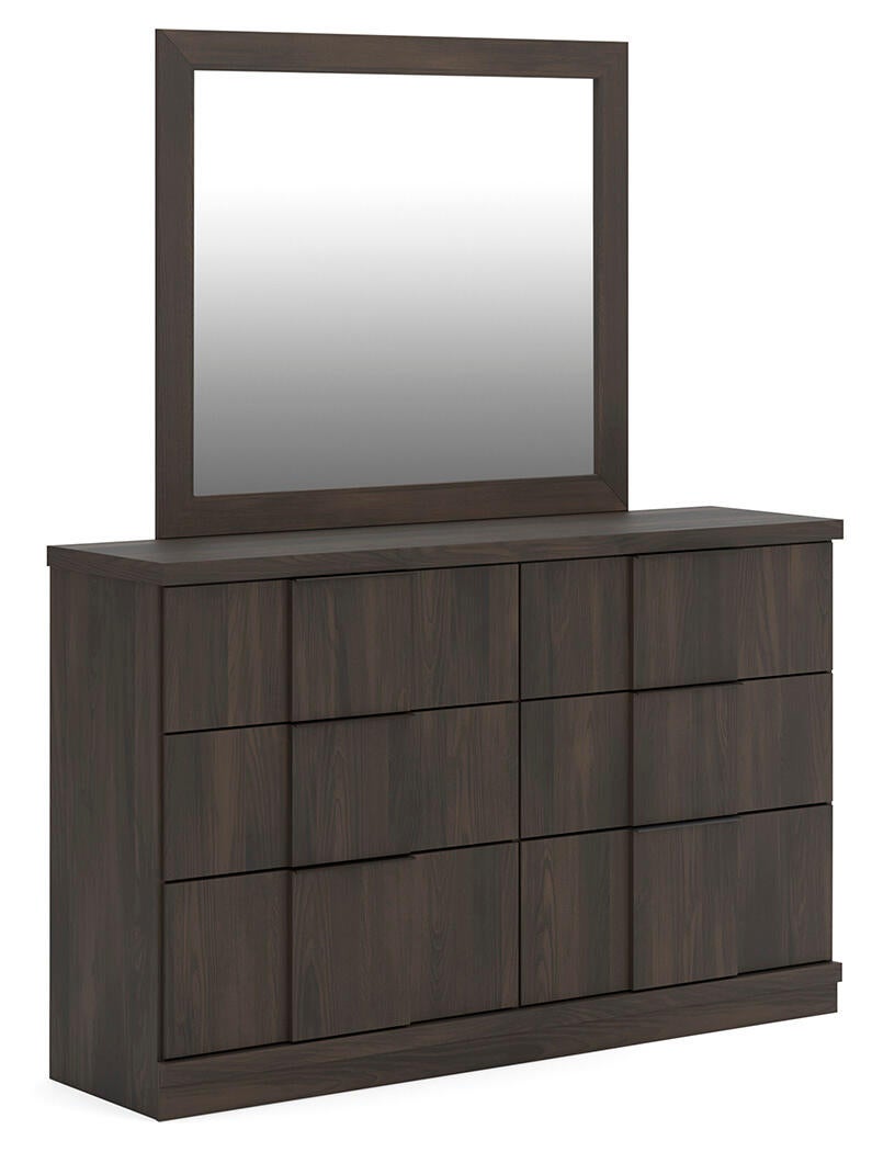 Jadiston Queen Panel Platform Bed, Dresser and Mirror