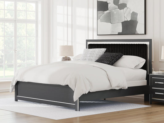 Zuraleus King Upholstered Panel Bed