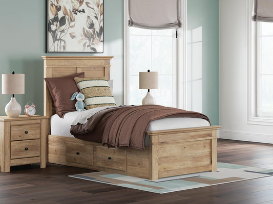 Makidern Twin Panel Storage Bed