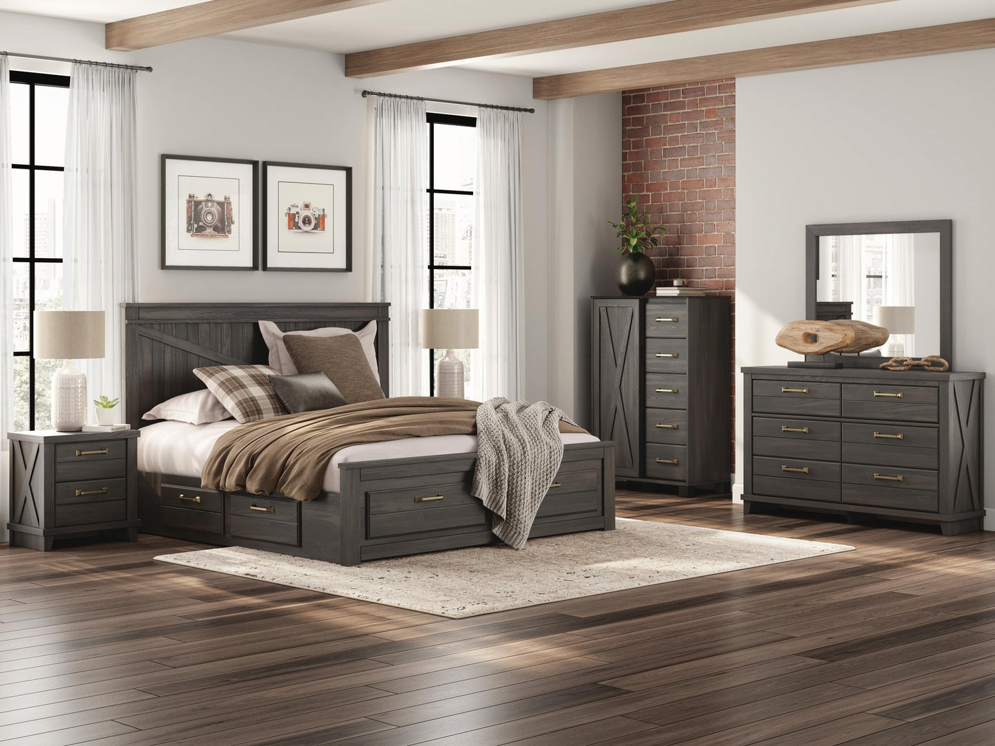 Vonitta Bay King Panel Storage Bed