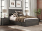 Vonitta Bay Queen Panel Bed with 2 Sided Storage