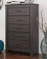 Brinxton King/California King Panel Headboard with Mirrored Dresser, Chest and Nightstand