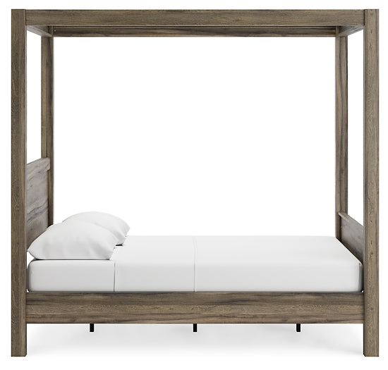 Shallifer Queen Canopy Bed with Dresser