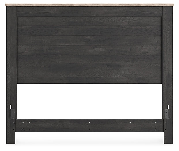 Nanforth Queen Panel Headboard with Mirrored Dresser